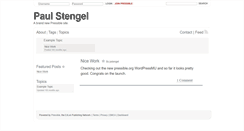 Desktop Screenshot of paulstengel.pressible.org