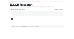 Desktop Screenshot of icccrresearch.pressible.org