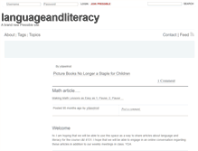 Tablet Screenshot of languageandliteracy.pressible.org